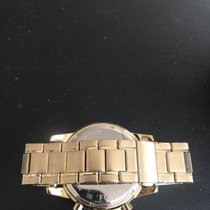 Fossil gold watch